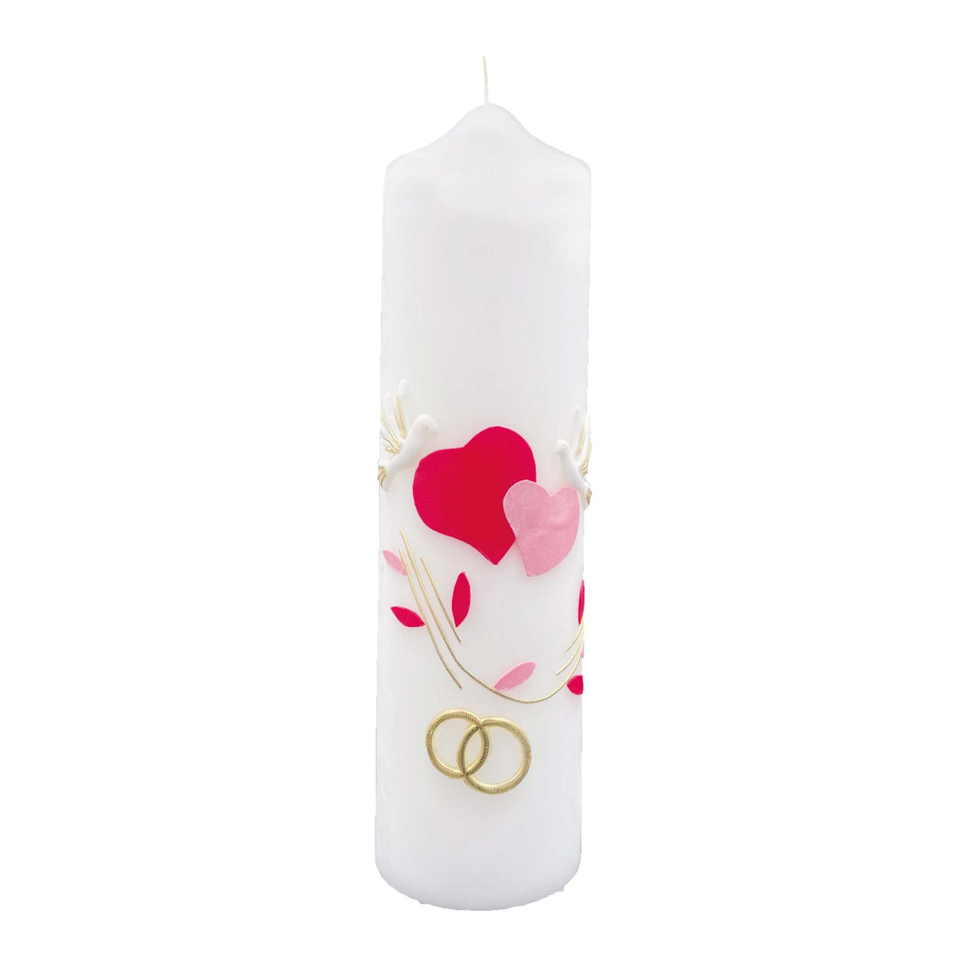 Hochzeitskerze 265x80 mm handverziert H 05