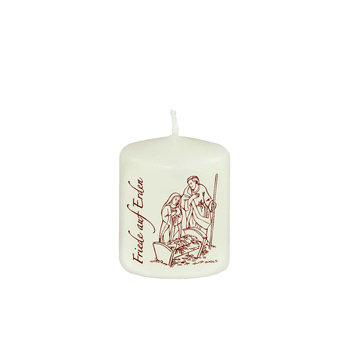 Weihnachtsstumpen 60x50 mm WS 05 Friede auf Erden