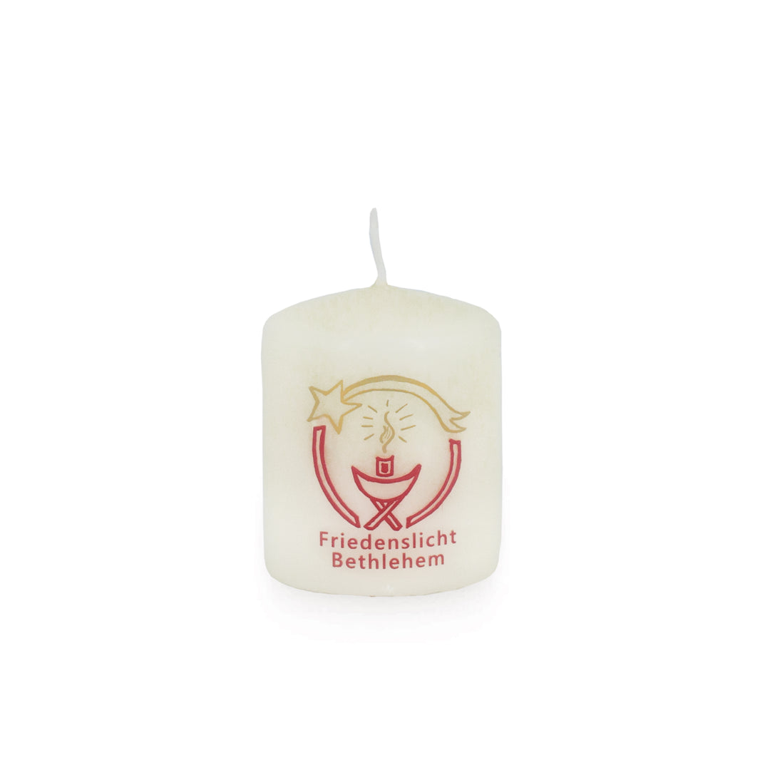 Weihnachtsstumpen 60x50 mm WS 12 Friedenslicht zweifarbig
