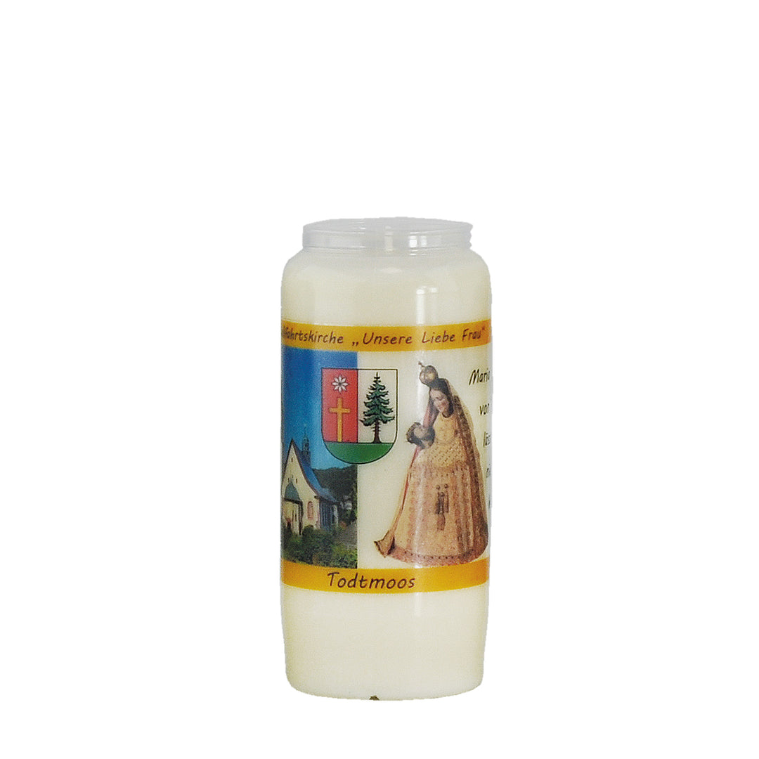 Motivlicht Glas Nr. 157 Brenndauer ca. 6 Tage mit individuellem Motiv rundum