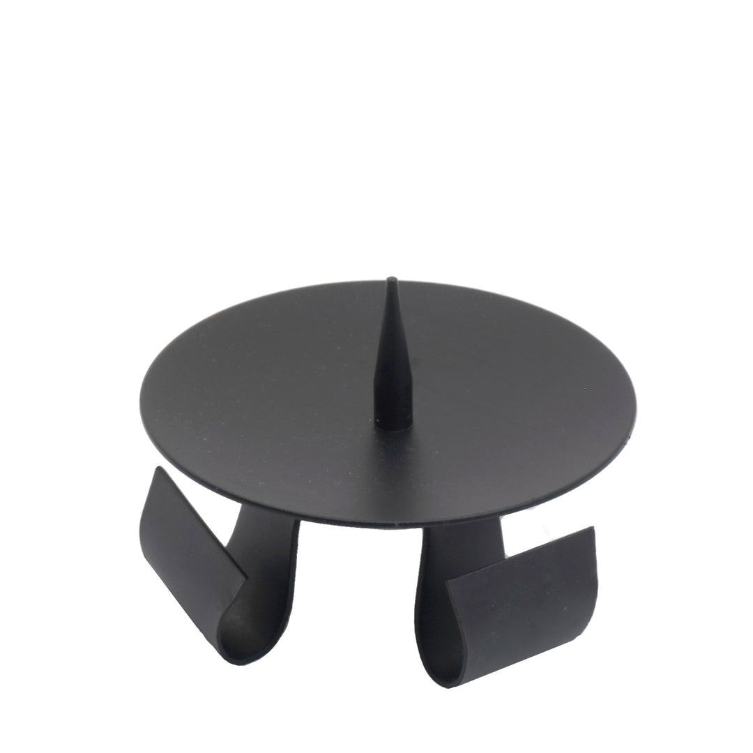 Kerzenleuchter Economy mit Dorn Eisen schwarz Ø 11,5 cm Nr. 11