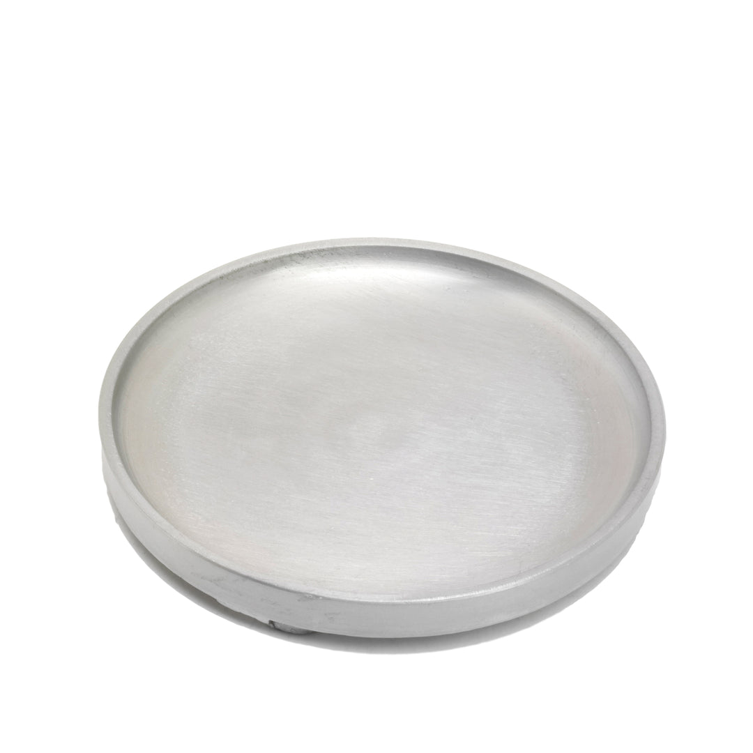 Kerzenteller rund Aluminium matt Ø 12 cm Nr. 4